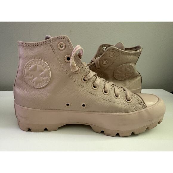 Converse Chuck Taylor All Star Lugged Stone Mauve Pink Platform Boots Womens 9 - Picture 3 of 13